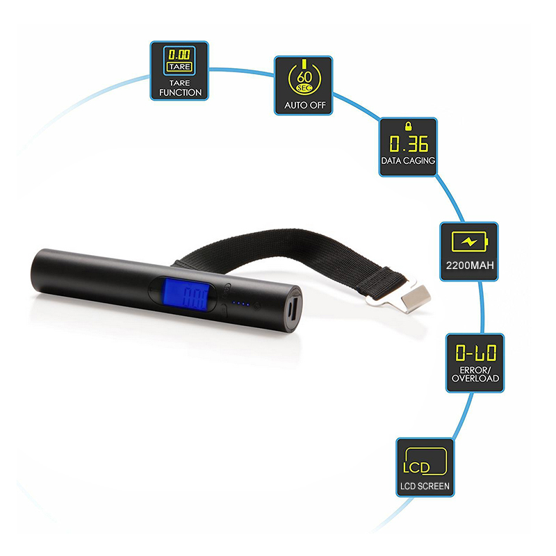 Portable Digital Luggage Scale With Power Bank