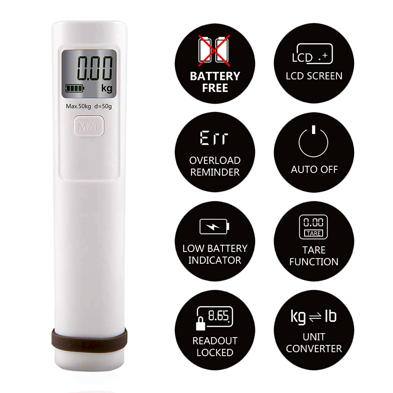 Battery Free Eco Lugggage Scale Digital LCD Display